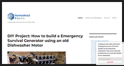 Desktop Screenshot of homesteadbasics.com
