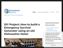 Tablet Screenshot of homesteadbasics.com